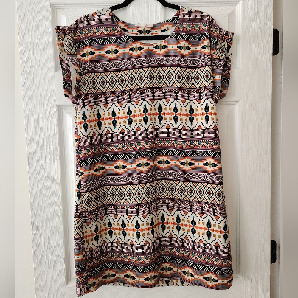 Altar'd State Aztec Print Boho Dress